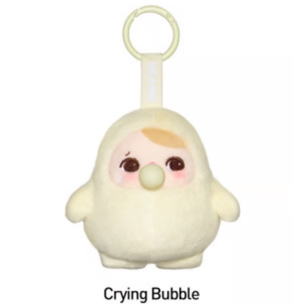 POP MART: PUCKY BEANIE BUBBLE UP SERIES-Plush Pendant (Crying Bubble - Yellow)
